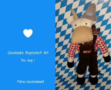 Preview: Stier Bayrische Art zum Geburtstag-Gastgeschenk
